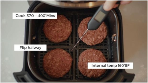 Step-by-Step: Cooking Hamburgers in an Air Fryer